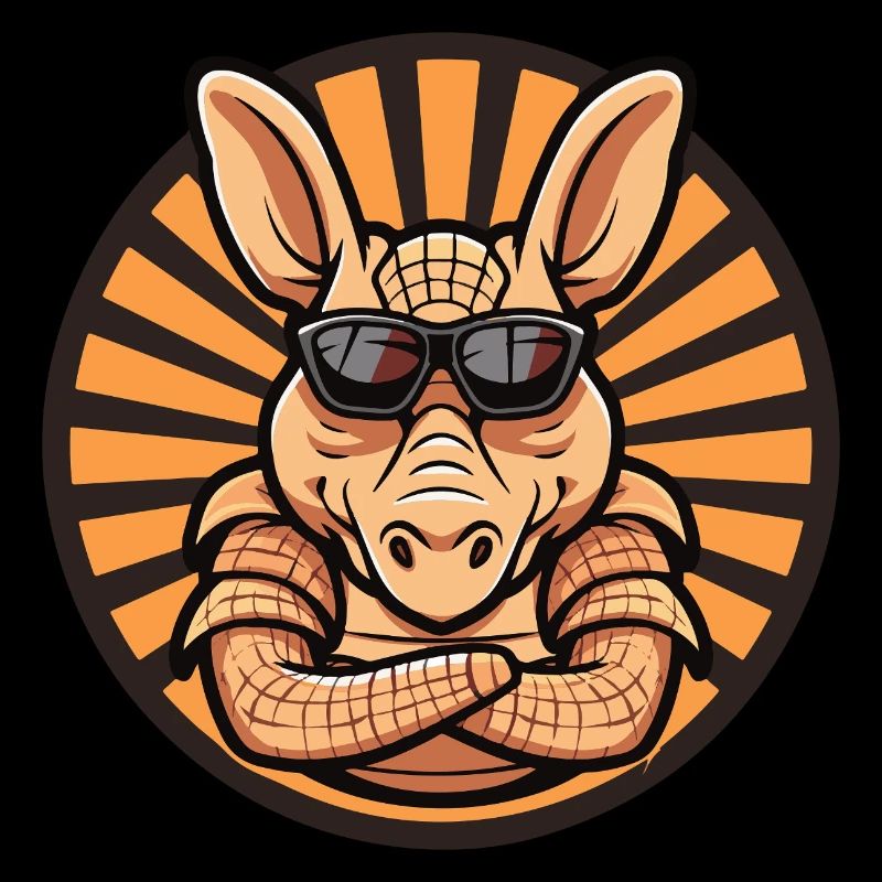 Gürteltier Cool Comic