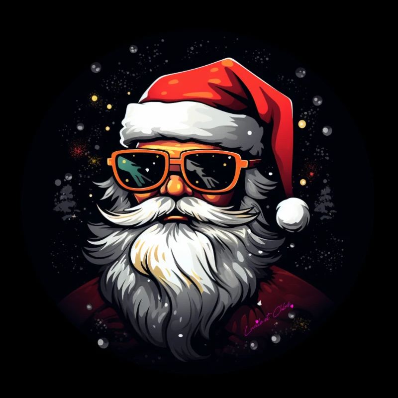 Weihnachtsmann mit Brille