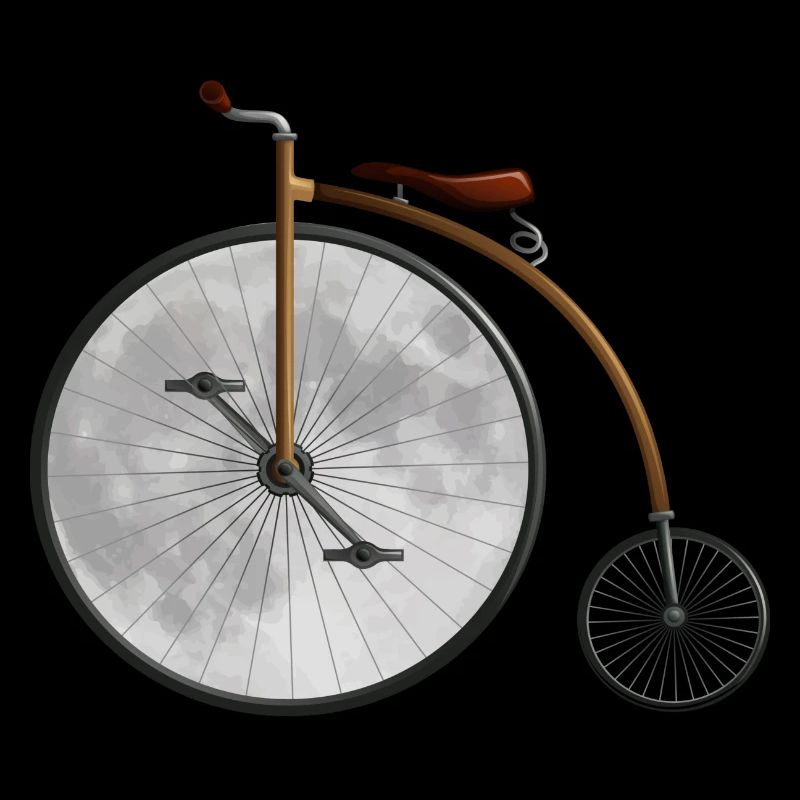 The moon and the bicycle
