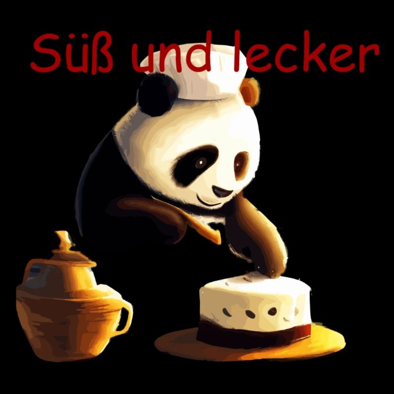 Süß und lecker Panda Bäcker. Geschenk