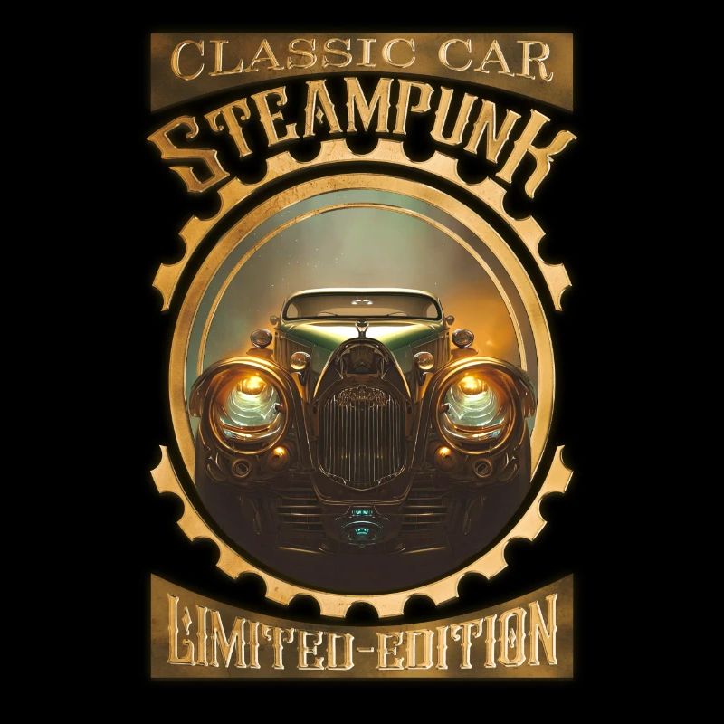 Klassisches Steampunk, Gothic und elegantes Auto