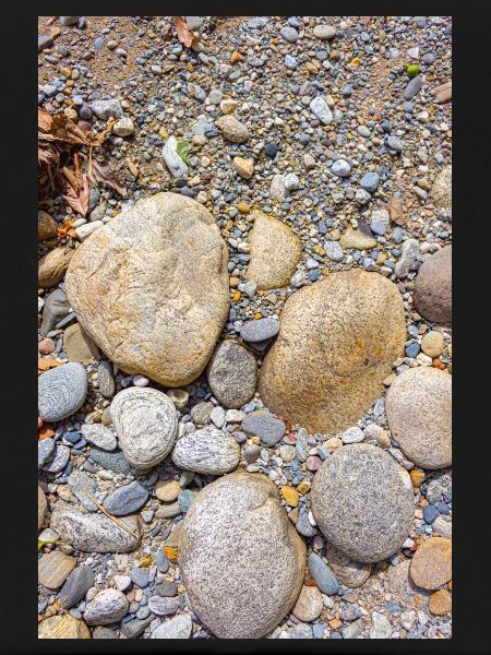 Beach pebbles