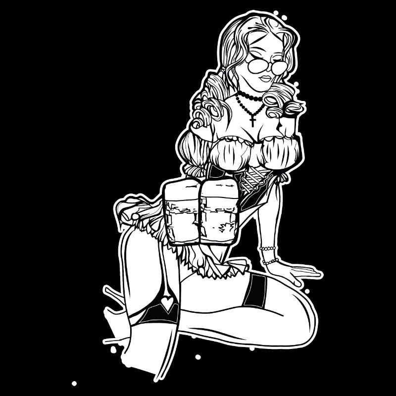 Fesches Dirndl // Volksfest // Illustration