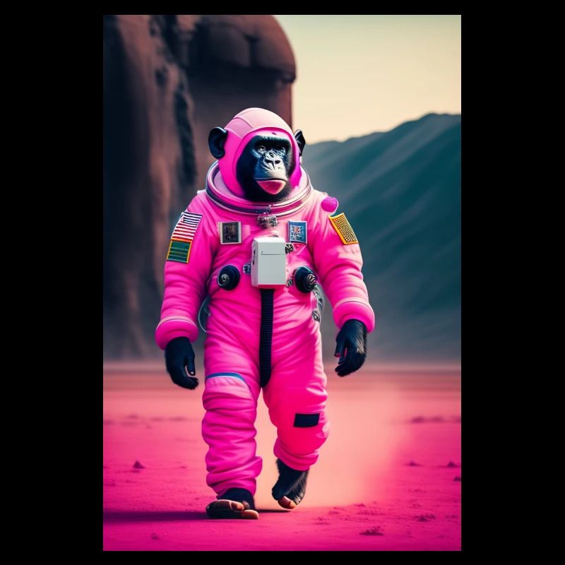 Un chimpanzé dans l’espace