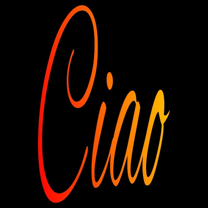Ciao, rouge - orange - jaune
