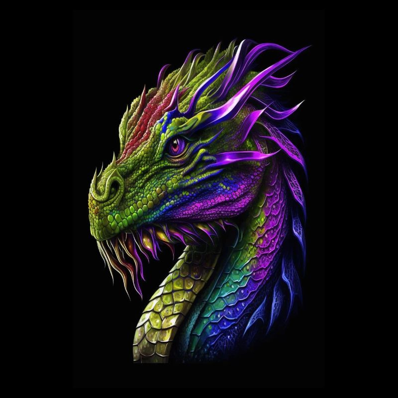 Weiser Drache