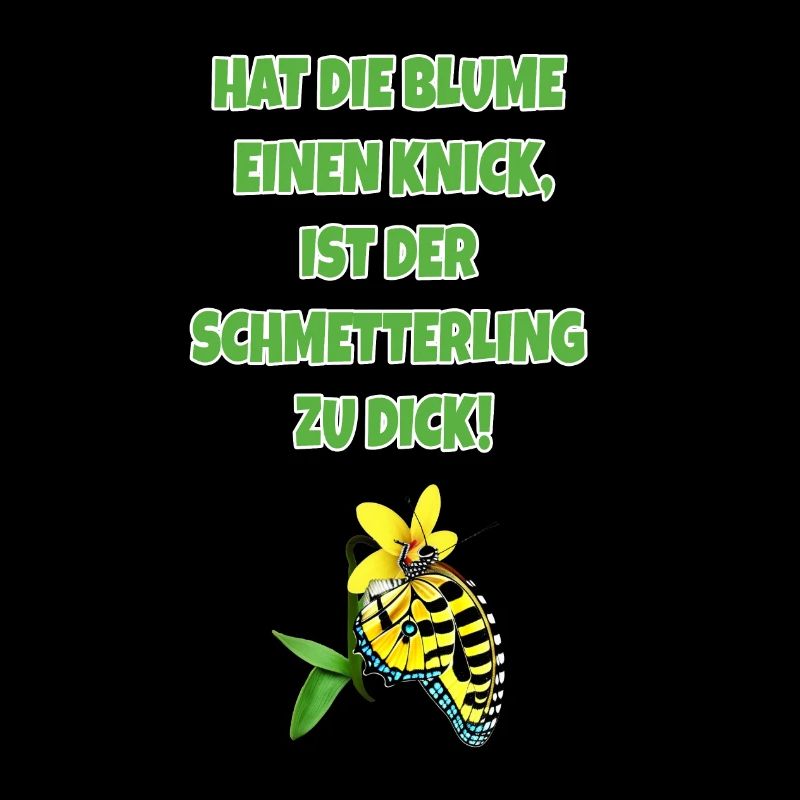 Hat die Blume einen Knick Schmetterling zu dick