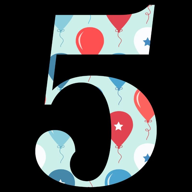 5th anniversary balloon