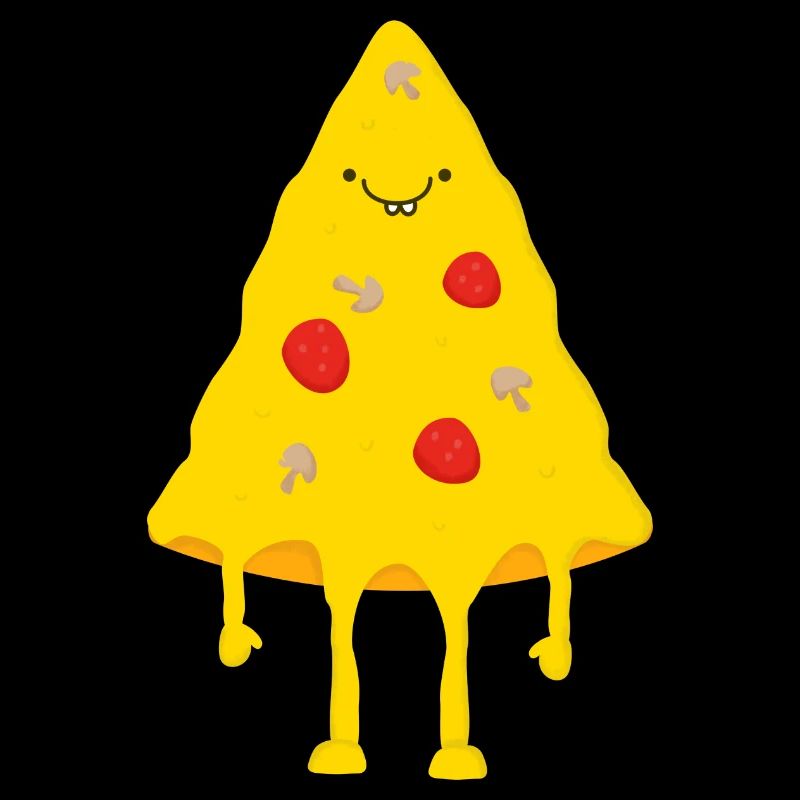 Glückliche Pizza
