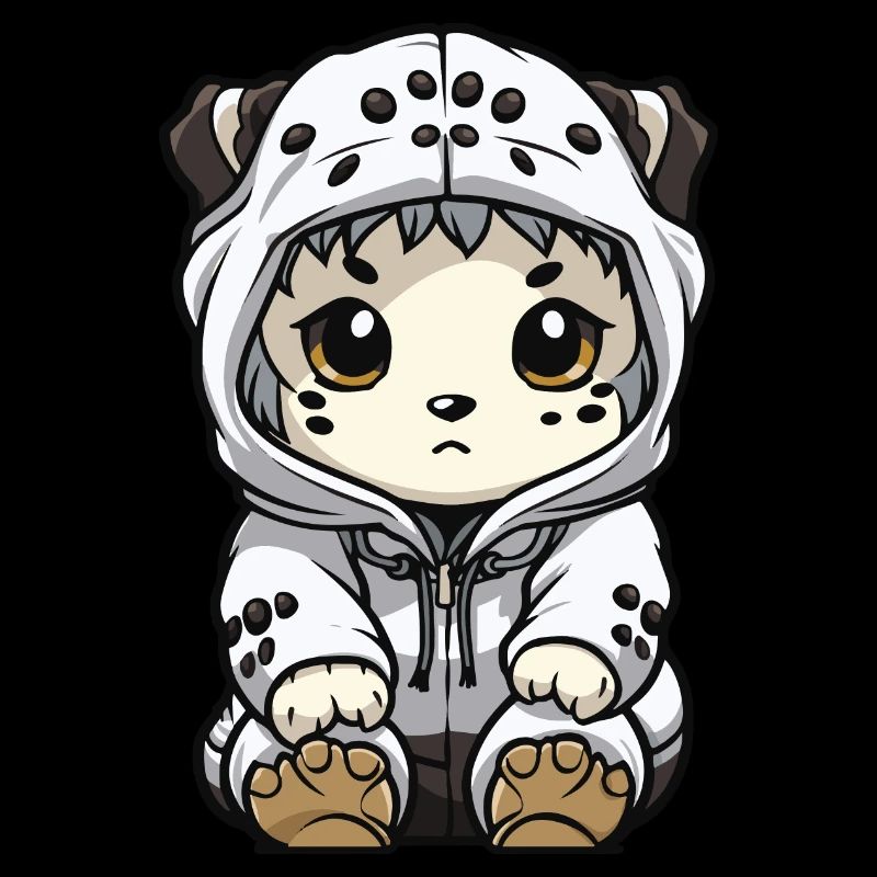 Schneeleopard Winter leopard Comic