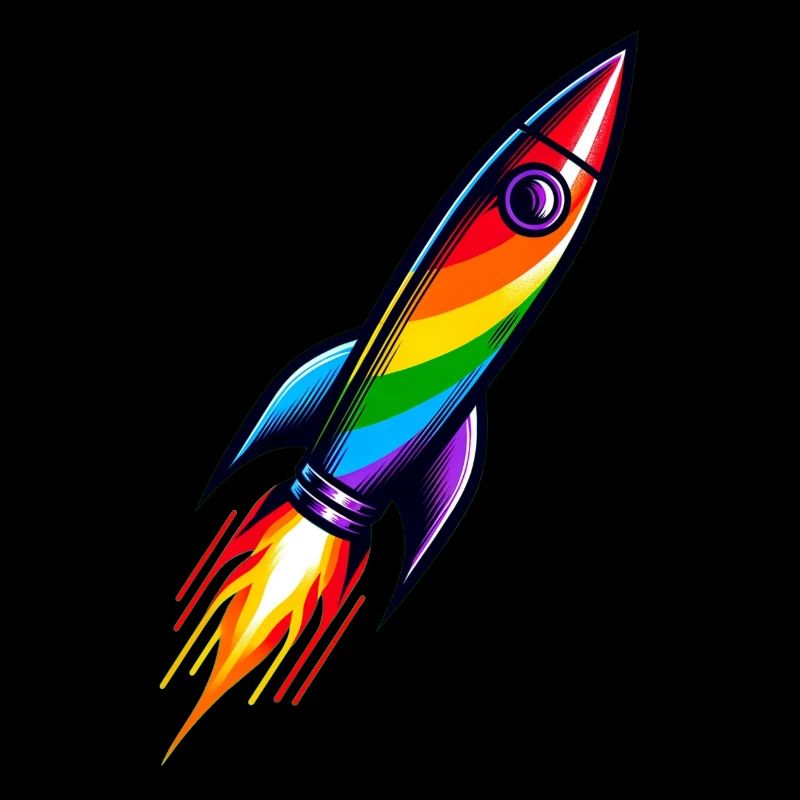 Rainbow Rocket | Rocket launch