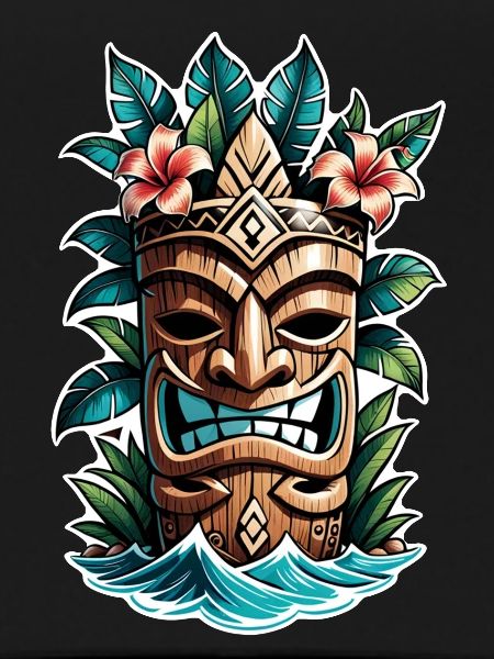 Tiki Beach - Polynesia Statue