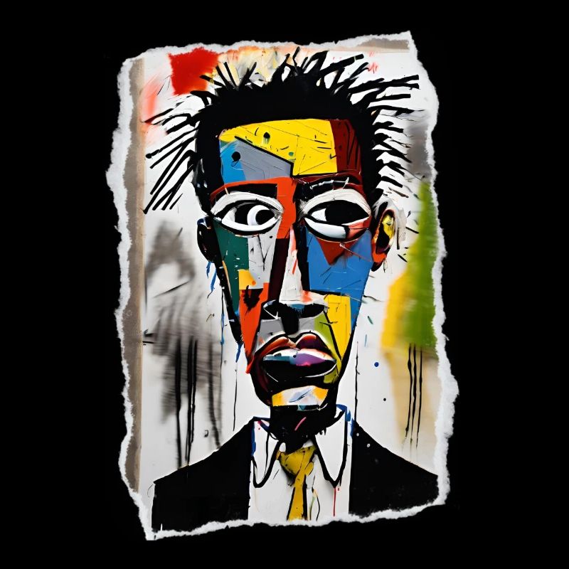 Portrait abstrait moderne