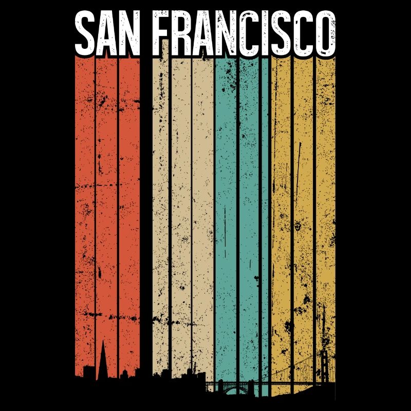 Die Regenbogen-Skyline von San Francisco
