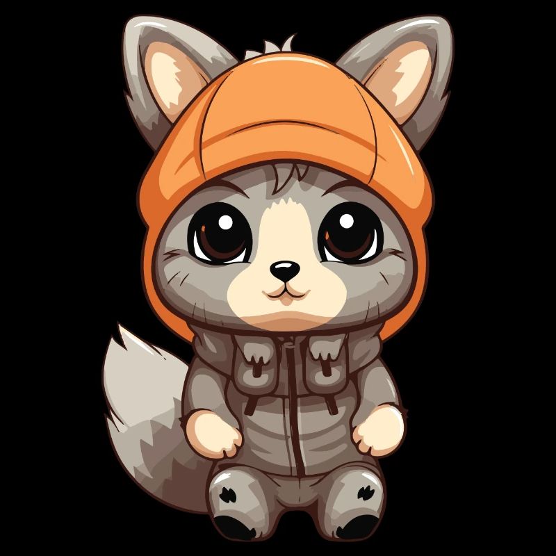 Squirrel Winter Comic Cute
