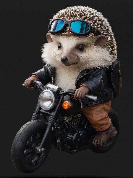 Herisson motard