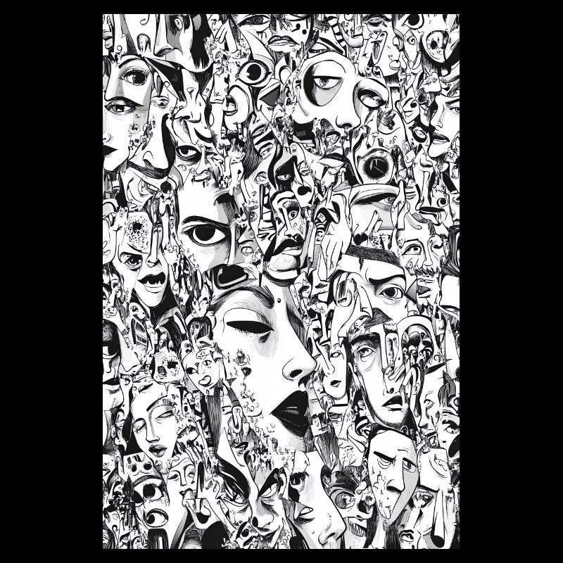 Mask Mosaic: Face Carousel
