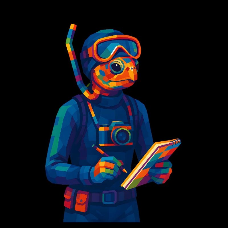 WPAP Polygon Style Animals - Marine Biologist