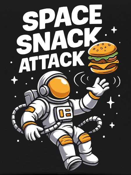 Conception spatiale du hamburger d'astronaute