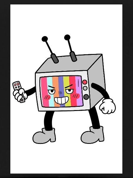 Bunter TV-Roboter