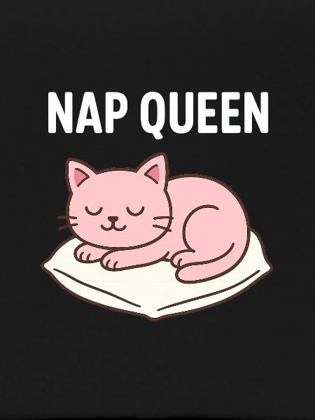 Cute sleeping cat design