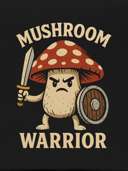 Guerrier champignon avec épée