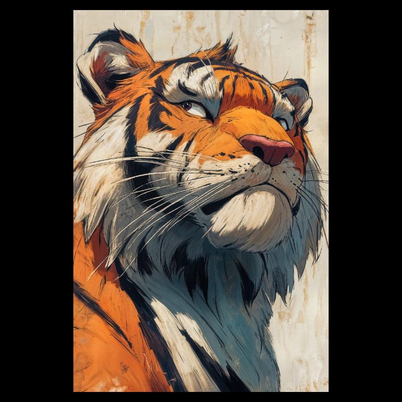 Illustration eines Tigers