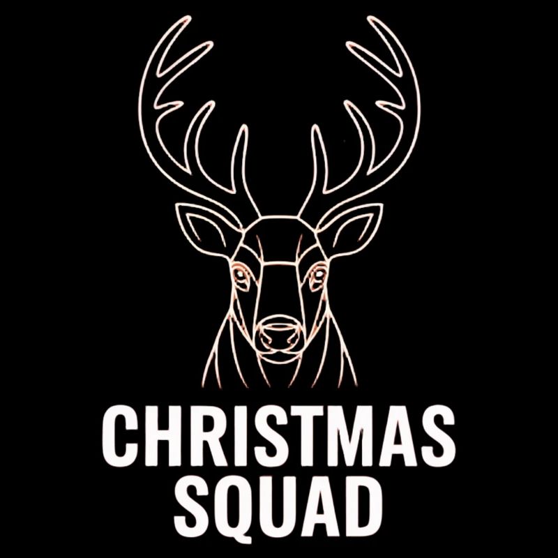 Neon Hirsch Squad Weihnachten