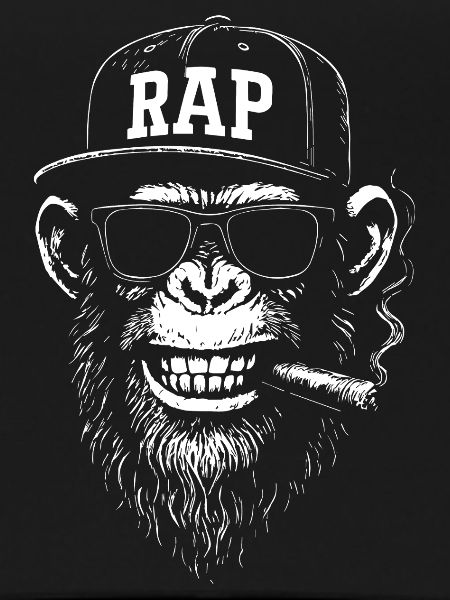 Rap Monkey Streetwear Cap