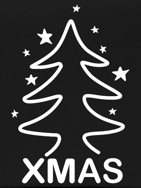 XMAS Tannenbaum mit Sternen