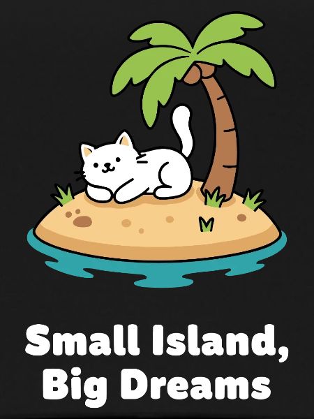 Cat's dream island idyll