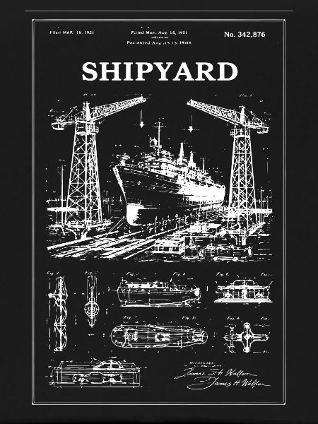 Shipyard Cranes & Ship