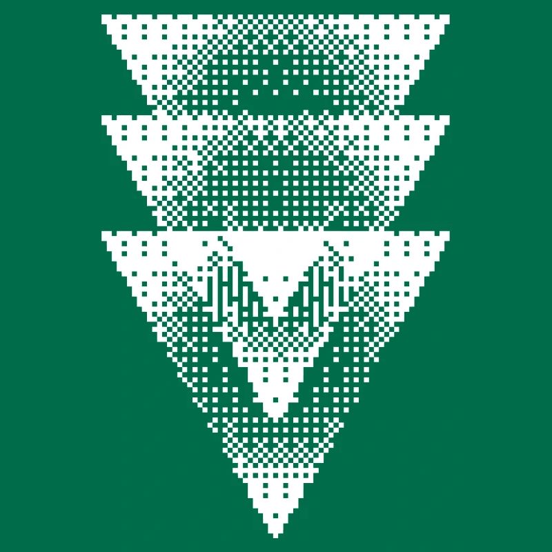 Halftone Triangle Cascade
