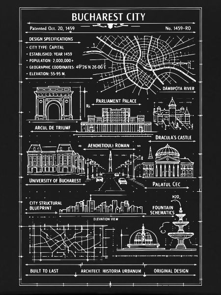 Bucharest City Line Map