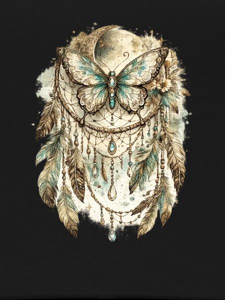 Moondream Butterfly Dreamcatcher