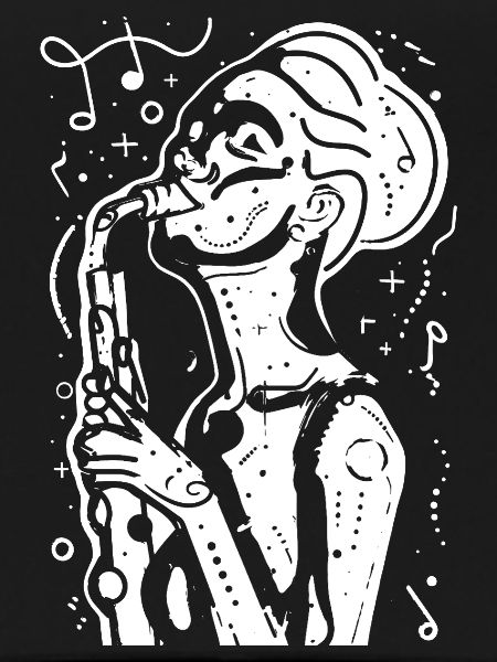 Saxophonist Sketch