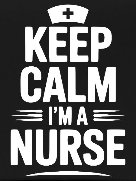 Bleib ruhig. Ich bin Krankenschwester.