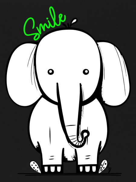 Elephant smile