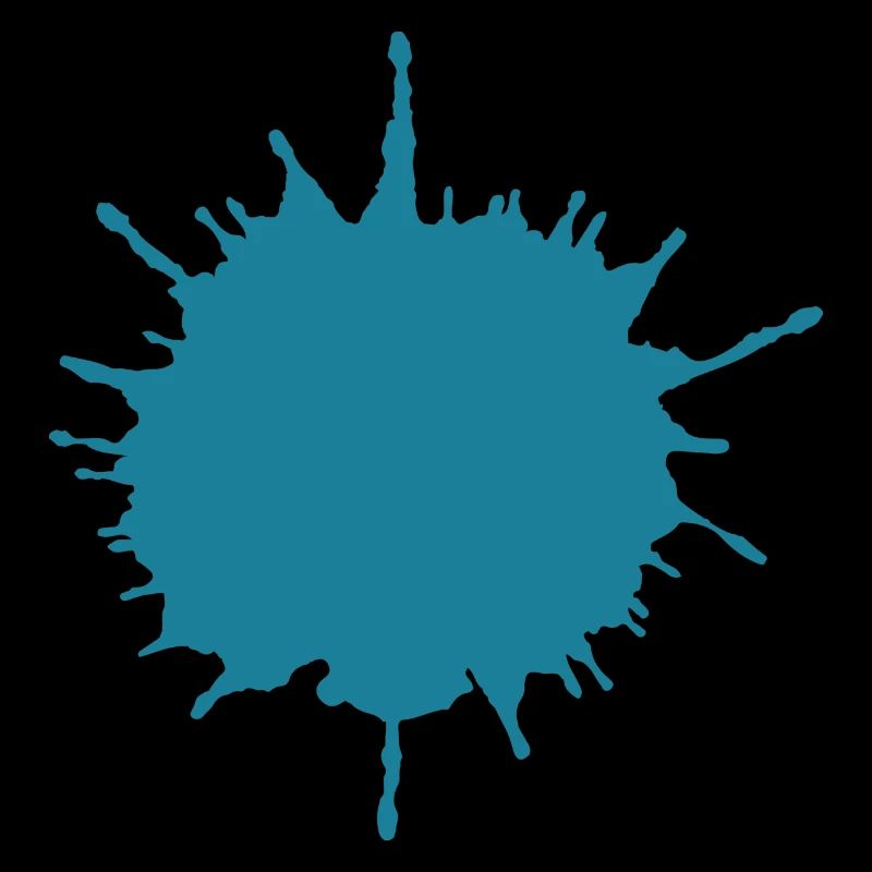 farbklecks Klecks Farbspritzer blau Geschenk