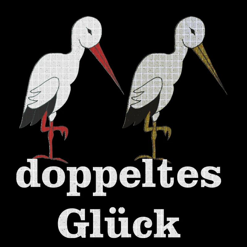 storchenpaar doppeltes glück
