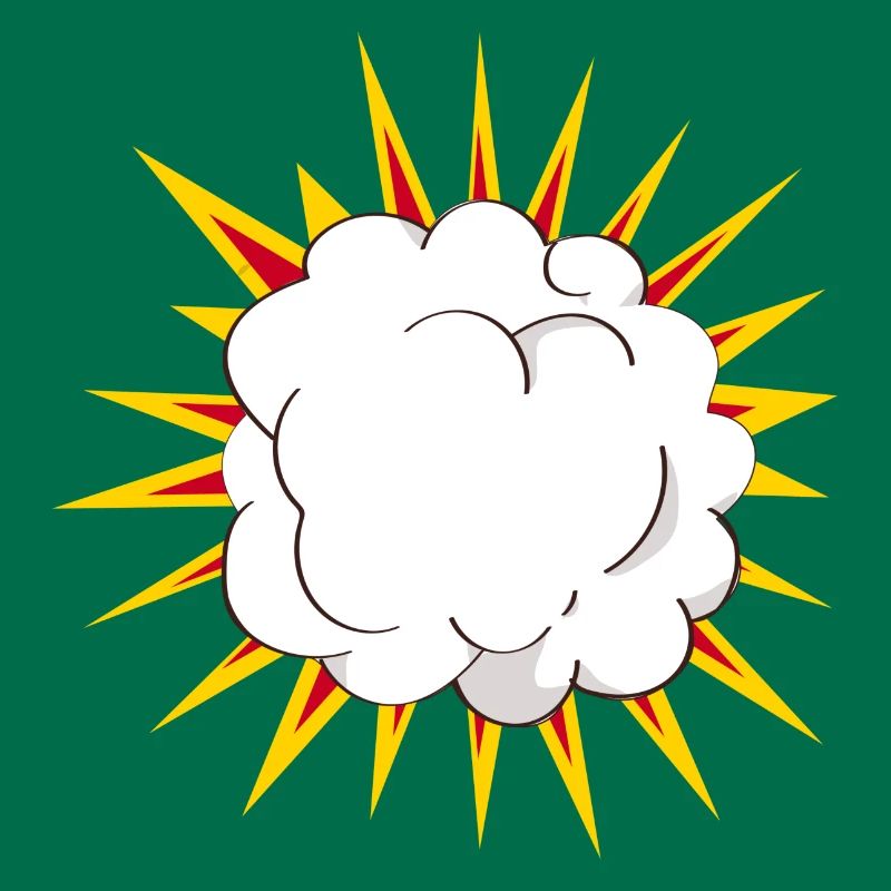 Cartoon Explosion cloud