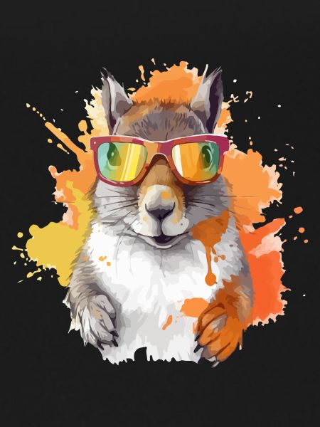 Tom the spectacled squirrel