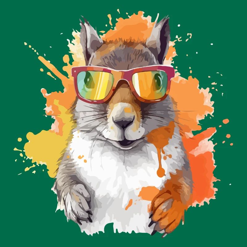 Tom, das Eichhörnchen mit Brille
