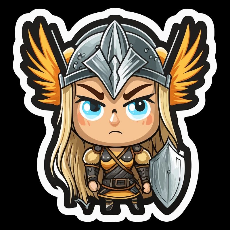 Ingrid, la protectrice: Cartoon Valkyrie Ingrid