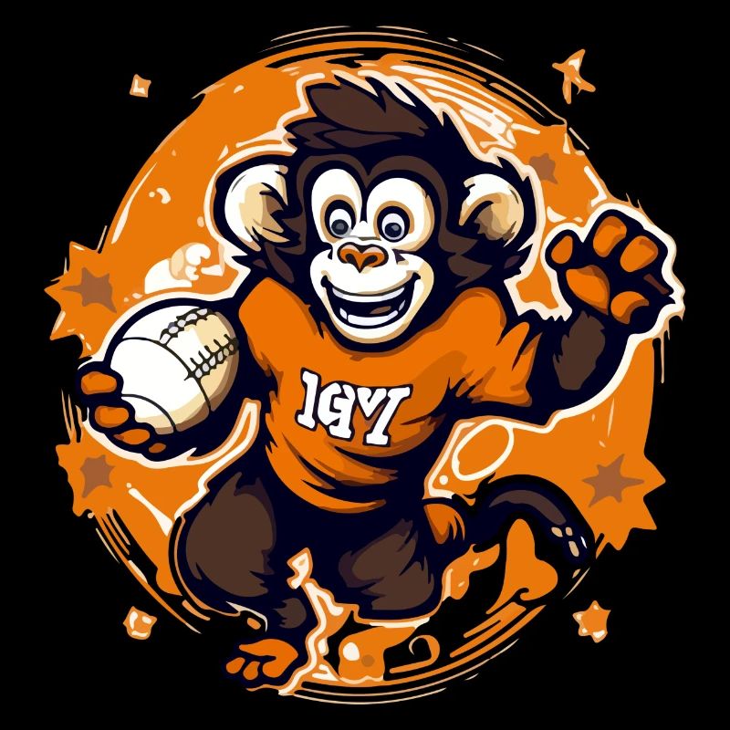 Mako the rugby monkey