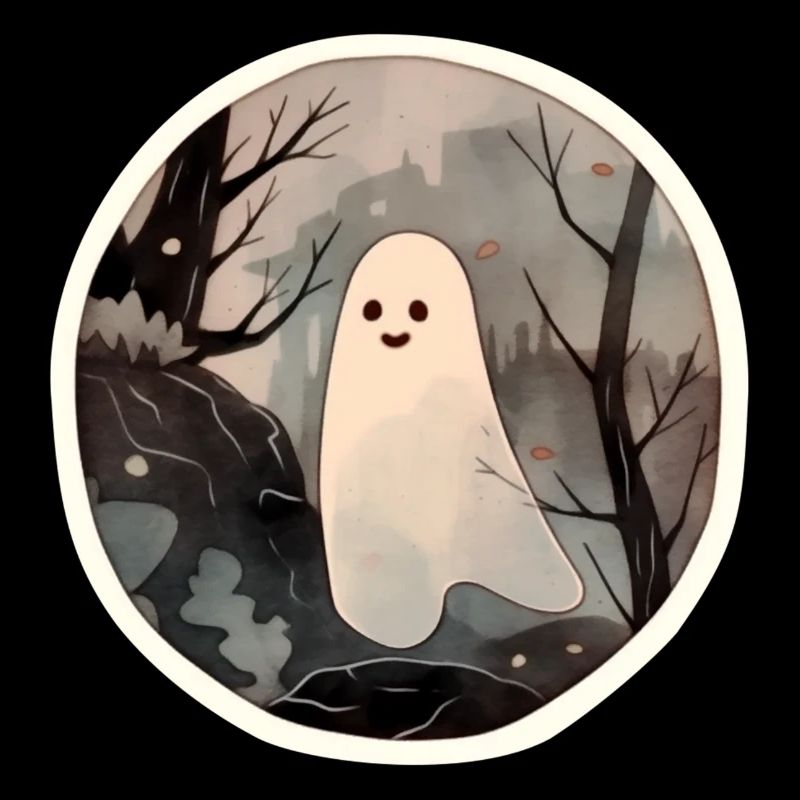 Ein Geist an Halloween