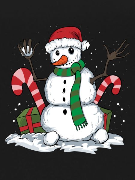 Winter snowman design