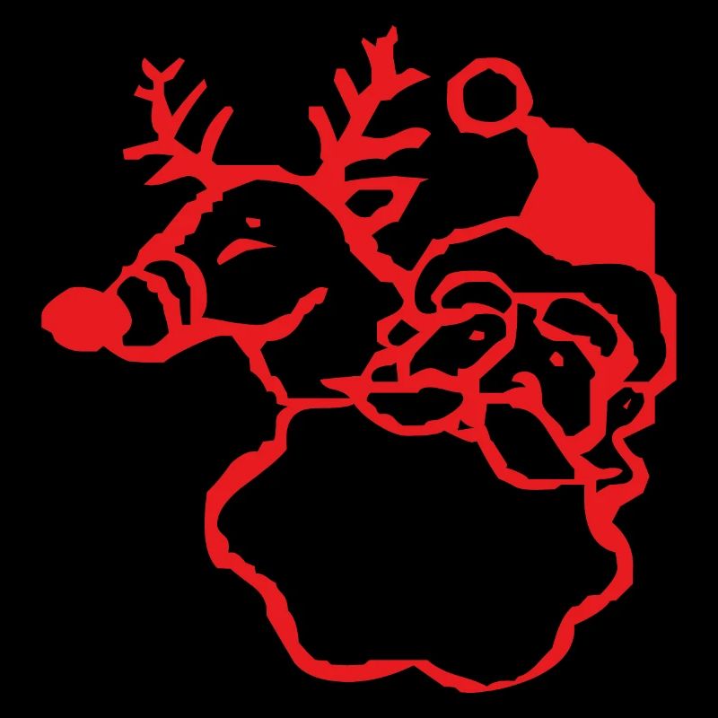 Weihnachtsmann Rentier