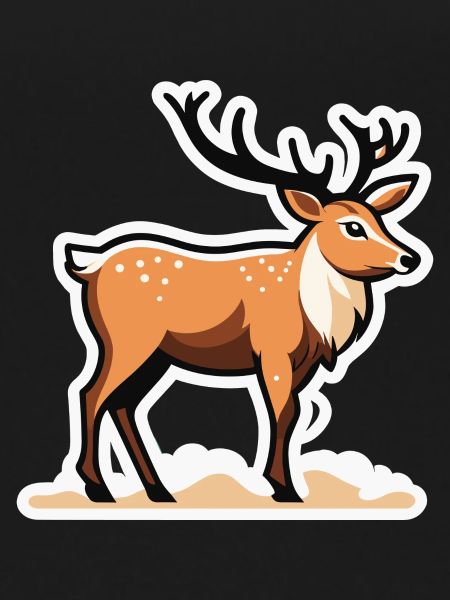 Reindeer Christmas Drawing