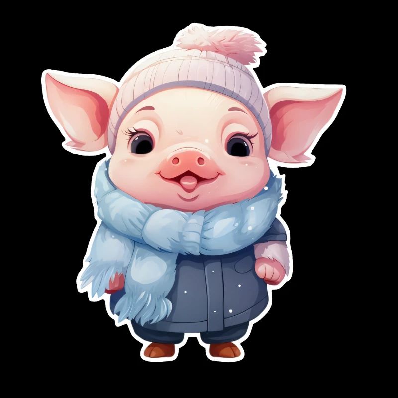 Mignon cochon est froid